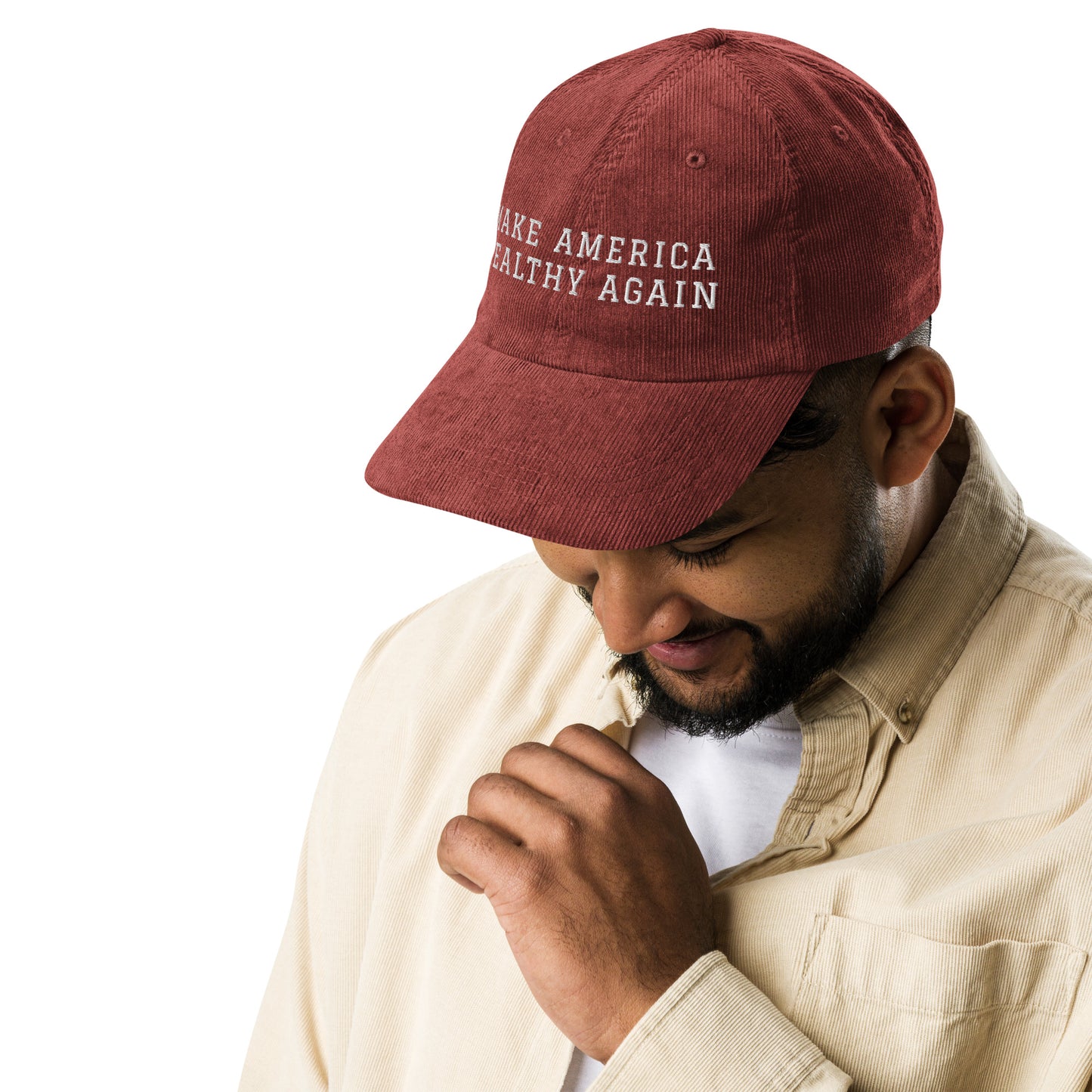 MAKE AMERICA HEALTHY AGAIN Vintage Corduroy Cap